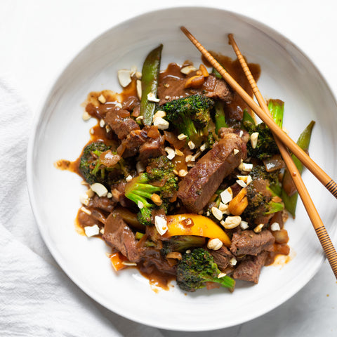 Cashew Beef and Broccoli Stir Fry - Pre