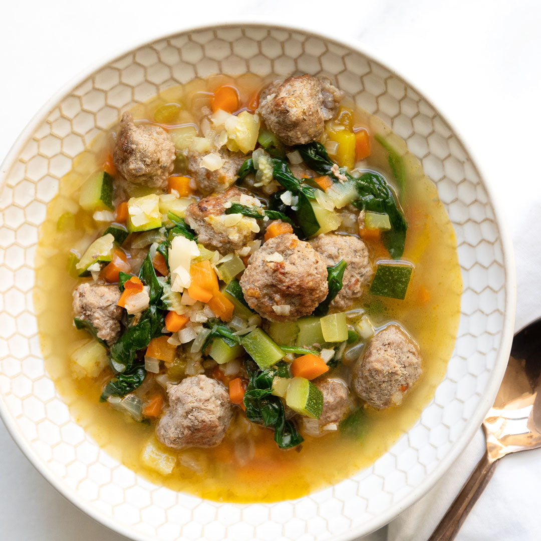 Italian Wedding Soup {Paleo, Keto, Whole30} 