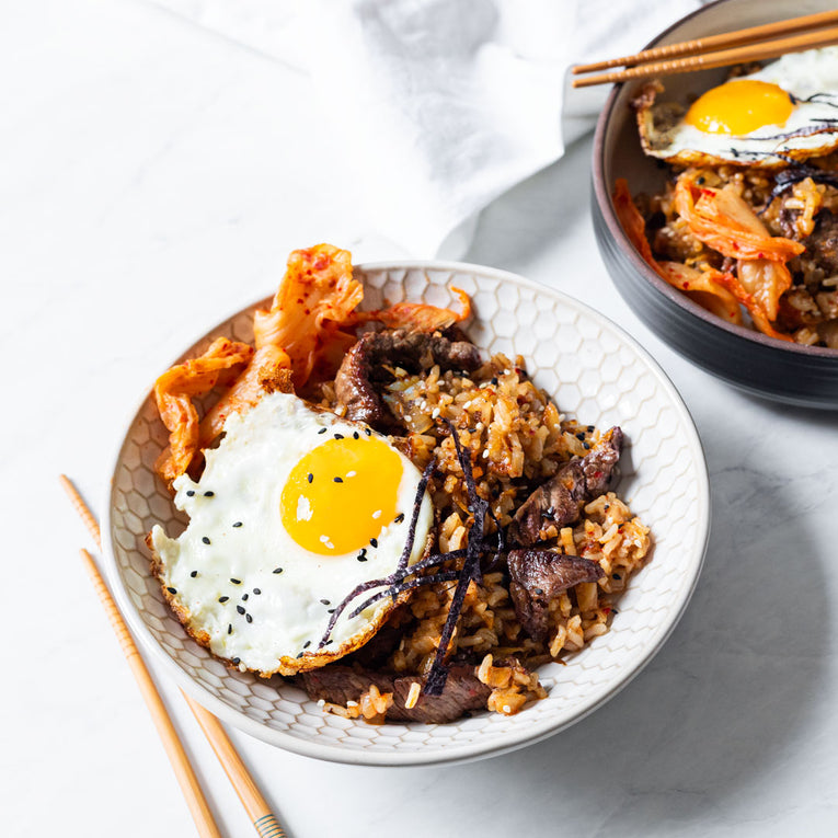 Kimchi Fried Rice with Top Sirloin Steak - Pre