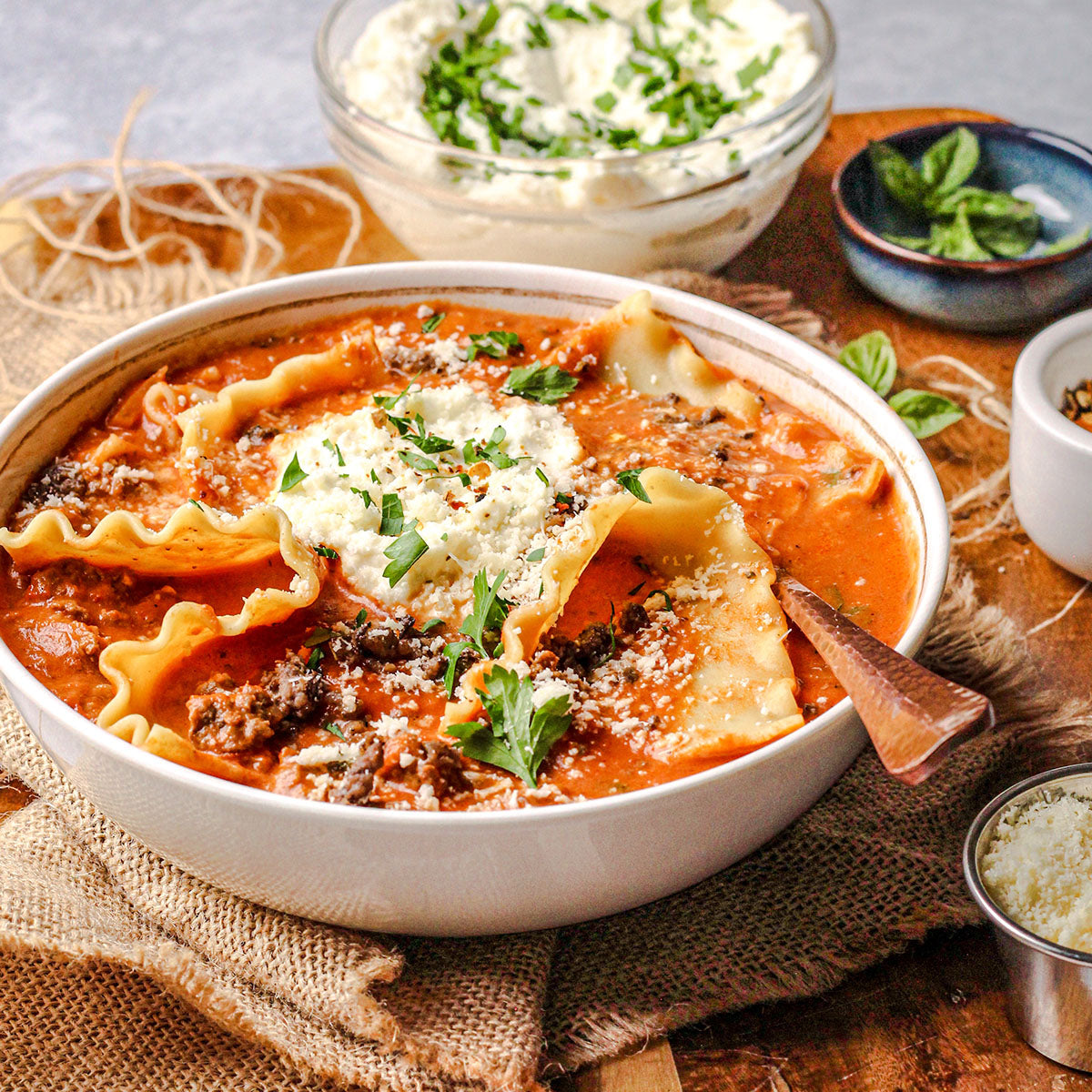 Lasagna Soup Alla Vodka - Pre