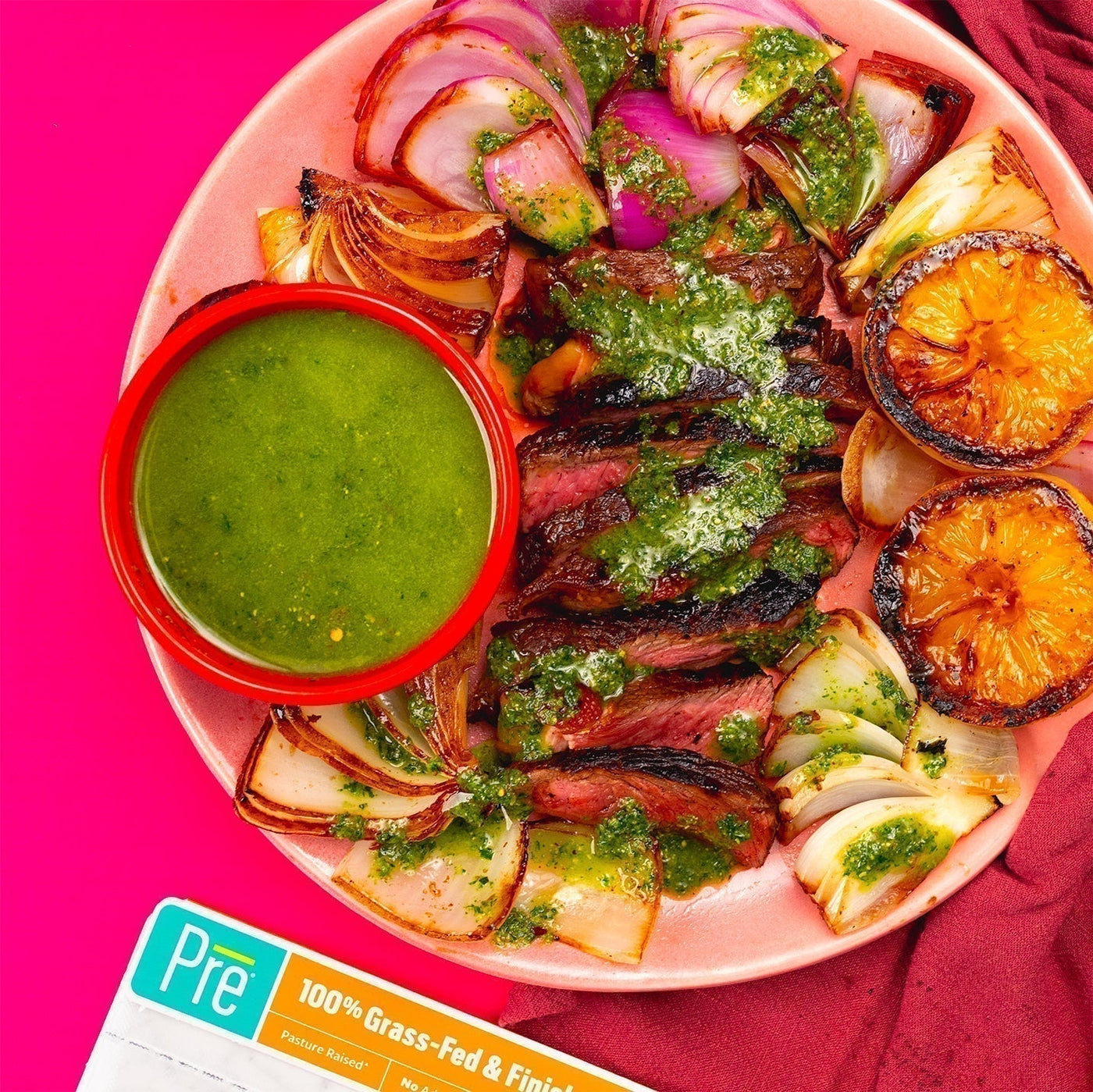 New York Strip Steak with Salsa Verde