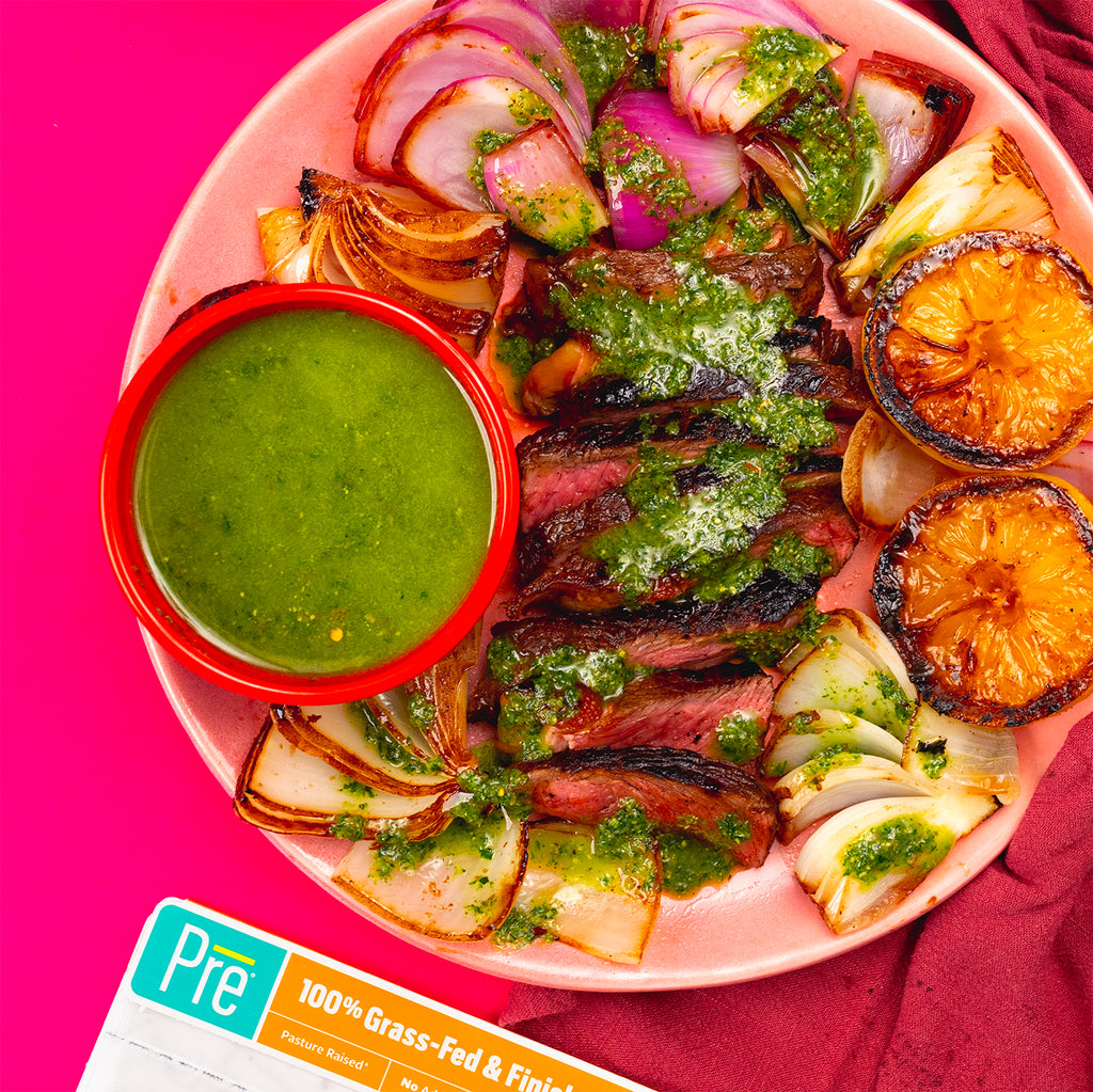 New York Strip Steak with Salsa Verde